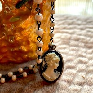 Black and white cameo.